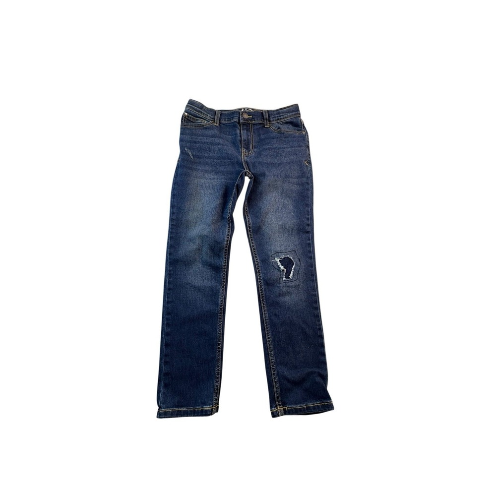 Art Class Jeans Youth Girls Size 12 Kids Blue Denim Distressed Stretch Pants
